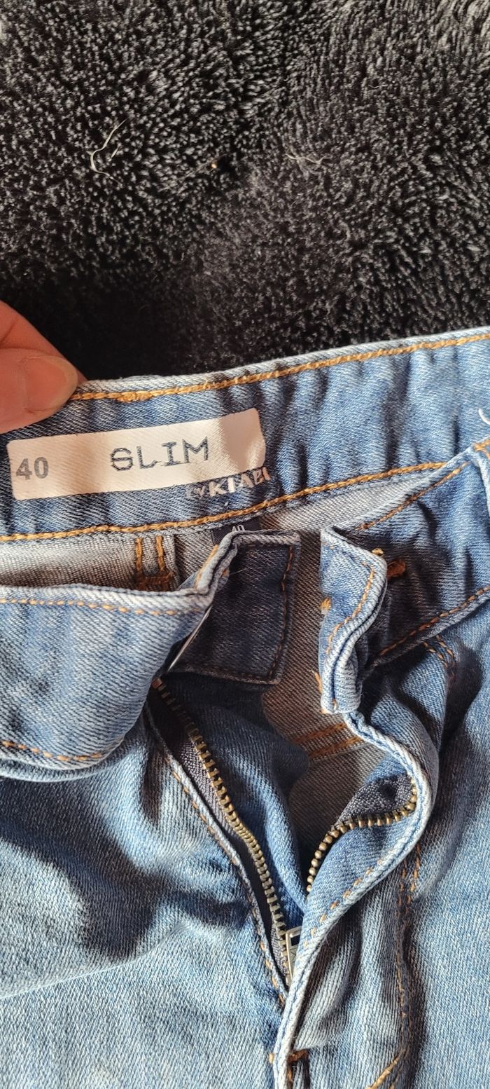 Short long en jean's slim - photo numéro 4