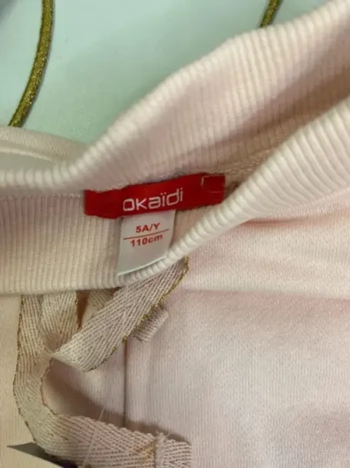 Pantalon de jogging fille - neuf - rose - Okaïdi - Taille 5 ans - photo numéro 3