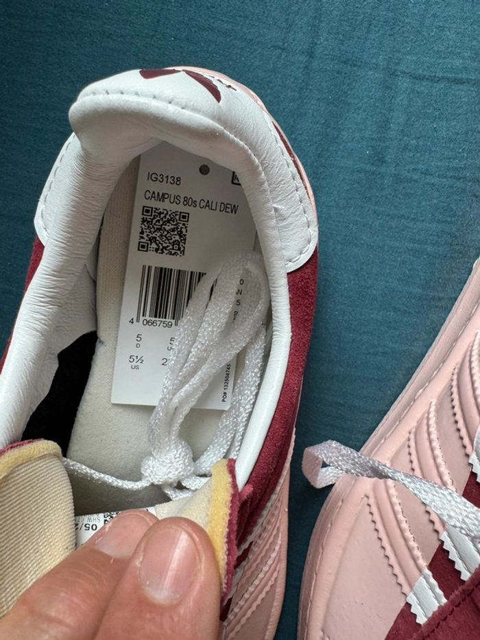 Adidas Campus 80s Cali DeWitt – Taille 38 – Neuf avec boîte & accessoires - photo numéro 4