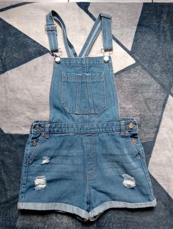 Combishort en jean femme