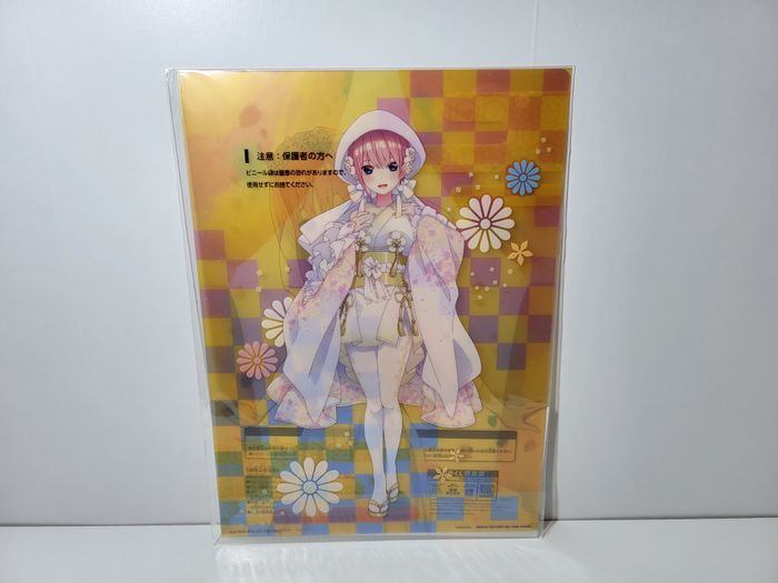 The Quintessential Quintuplets Porte Document Clear File Kuji M Ichika 22X31 Cm - photo numéro 2