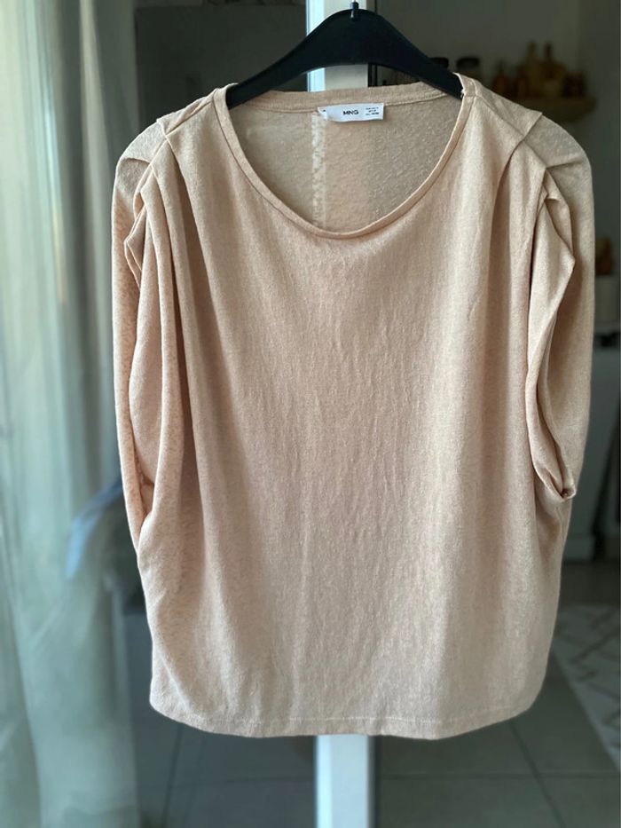 Haut top beige Mango 38 - photo numéro 3