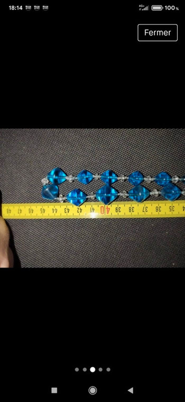 Collier perles de verre - photo numéro 4