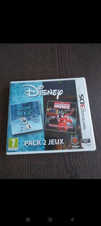 Pack 2 jeux de ds la reine des neiges et les nouveaux héros
