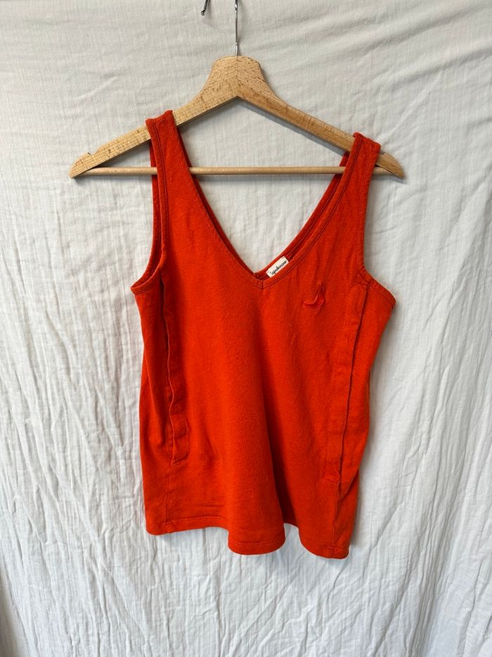 Débardeur d’allaitement Tajinebanane – Lin’déclassable – Orange – Taille S 🧡 - photo numéro 2