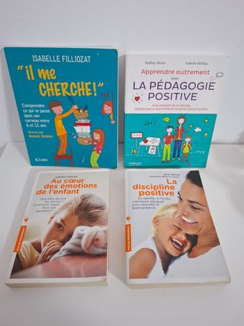 Lot de 4 livres - pédagogie positive - éducation positive - 