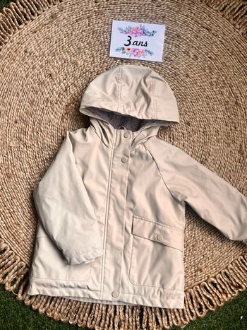 Ciré Zara crème intérieur polaire 3 ans
