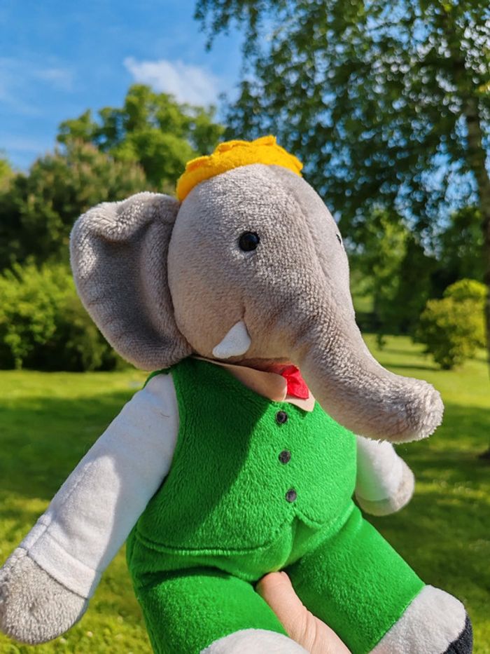 Peluche Babar vintage - photo numéro 4