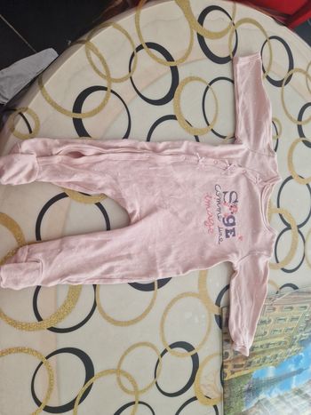 Pyjama coton rose 6 mois