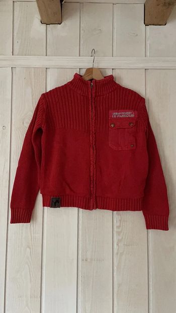 Gilet doublé rouge - Skhuaban - 10/11ans