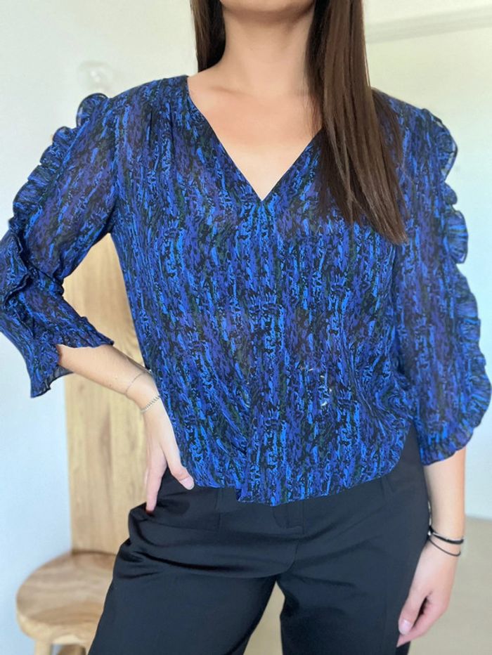 Blouse bleue et transparente School Rag - photo numéro 2