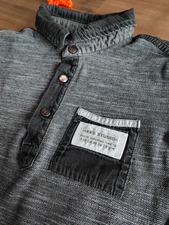 Polo gris IKKS - photo numéro 2