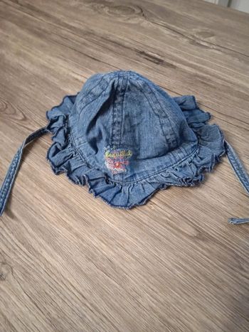 Chapeau été fille tour de tête 47 cm