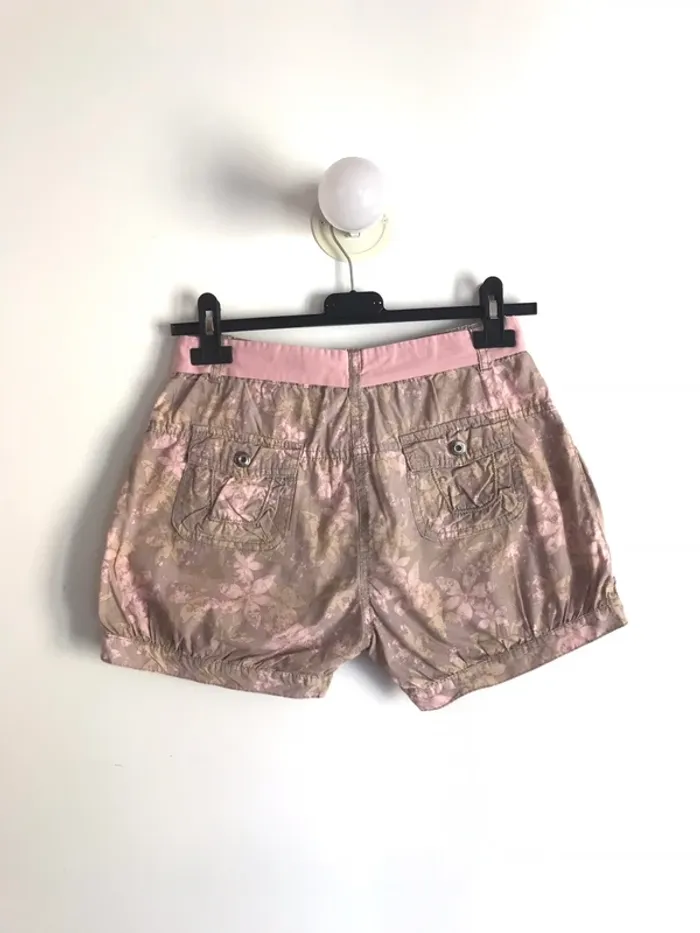 Short imprimé fleuri kaki et rose 10 ans - photo numéro 6