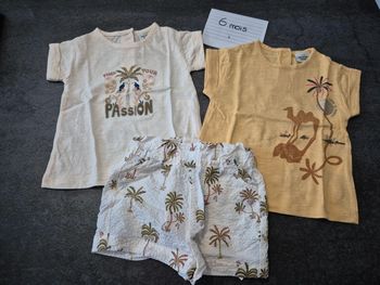 Ensemble 2 tee shirts + short