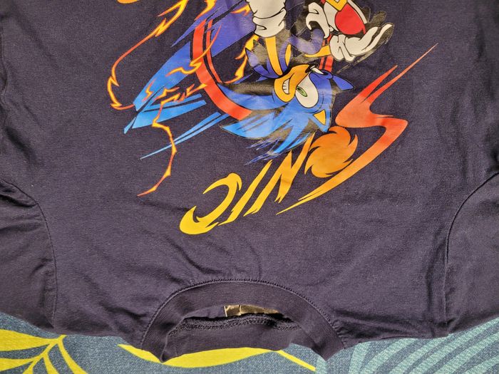 T shirt sonic oversize garçon 4 ans - photo numéro 3