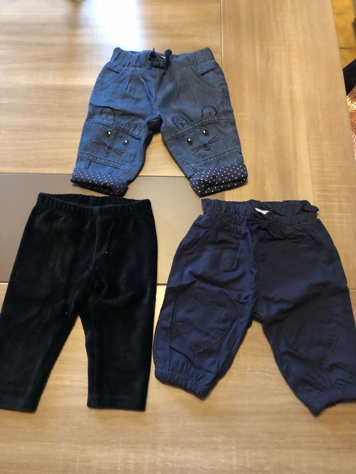 Lot de 3 pantalons