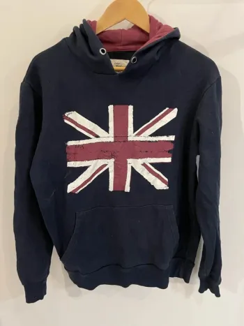 Hoodie Union Jack UK Cedar Wood State Womens Size L