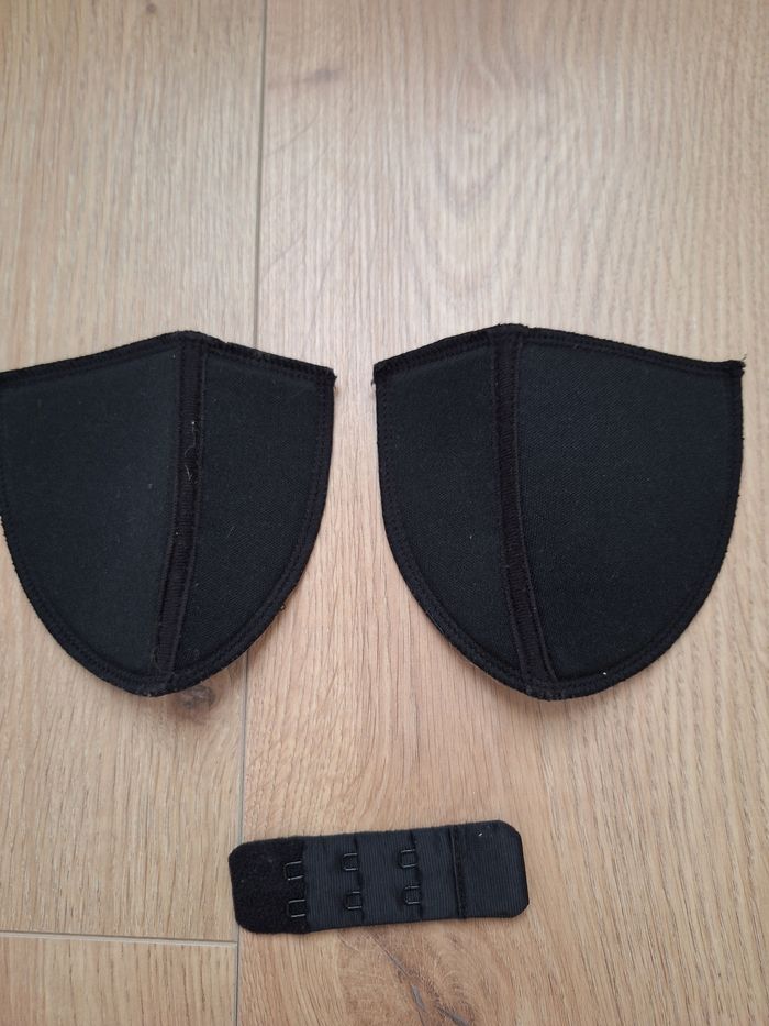 Coussinet de soutien gorge taille unique noir et extension soutien à gorge
