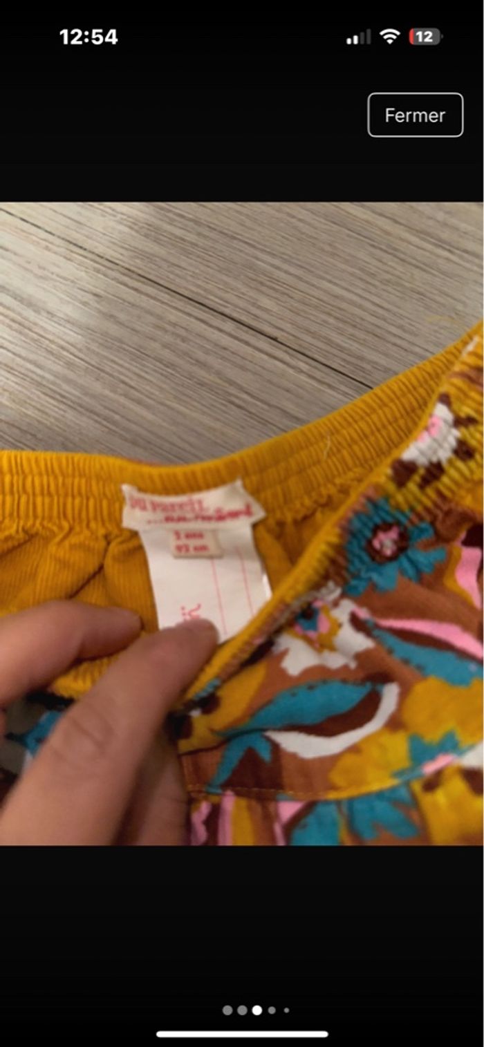 Jupe velours dpam 2 ans très bon état - photo numéro 3