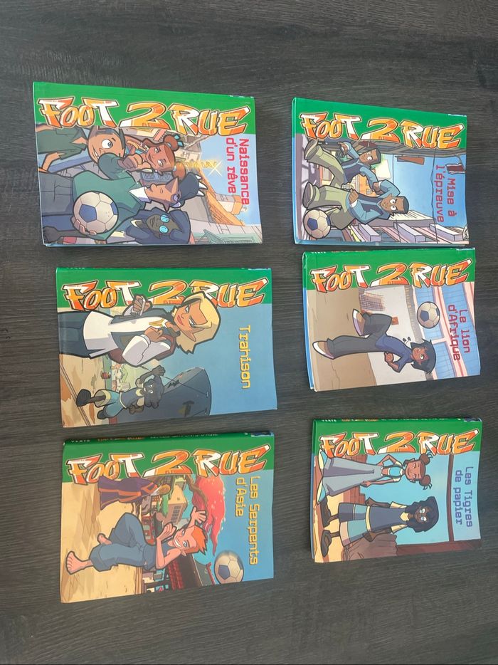 Lot de 6 livres foot de rue