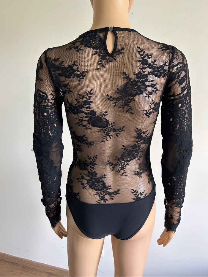 Body noir en dentelle Morgan taille XS jamais porté - photo numéro 6