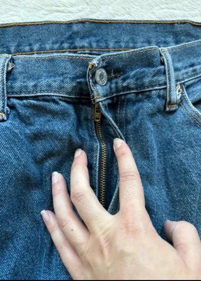 Jean Levi’s 505 Straight fit droit Bleu femme Unisexe 50/5XL L32 taille haute Y2K vintage - photo numéro 10