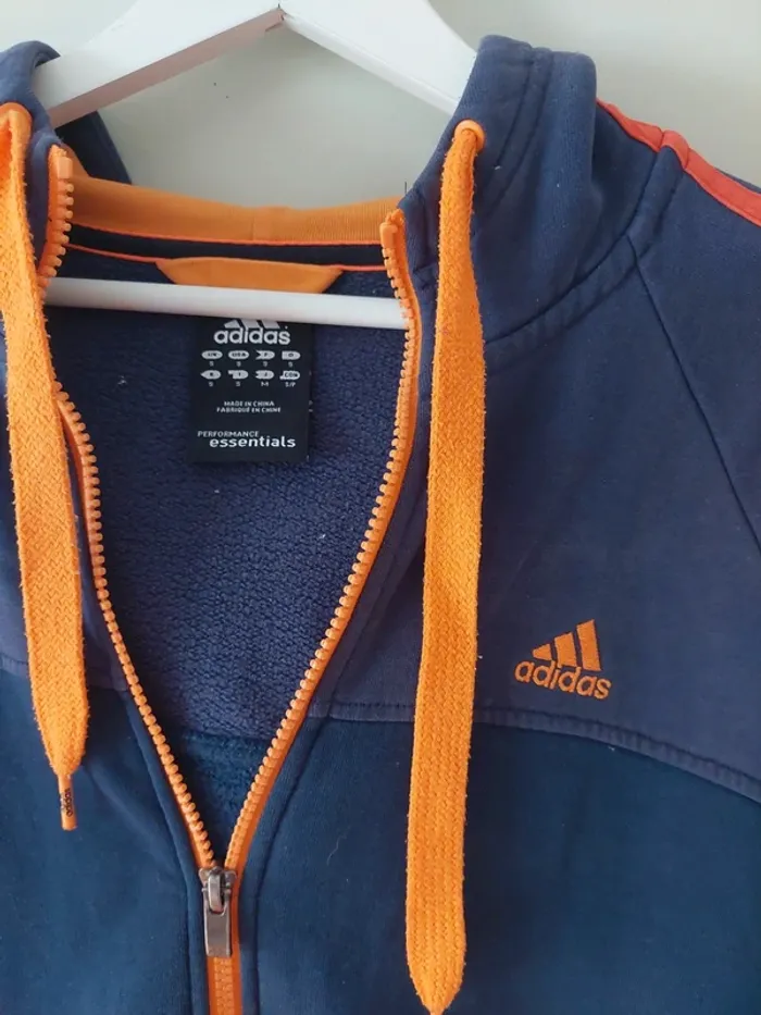Sweat zippé Adidas Vintage - photo numéro 2