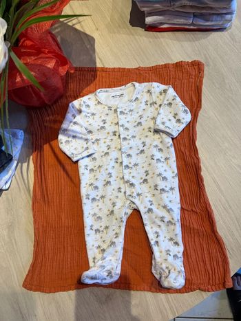 Pyjama velour / dors bien vertbaudet 3mois / 60cm