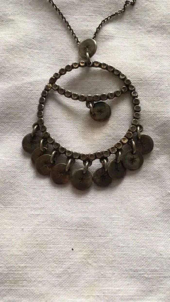 Collier Scooter à sequins en argent - photo numéro 2