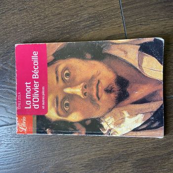 La mort d’Olivier becailles emile Zola librio