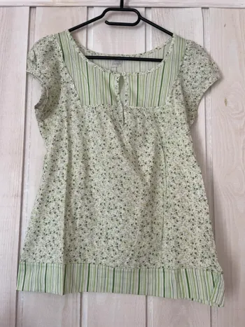 T-shirt MC liberty vert - Camaïeu - S
