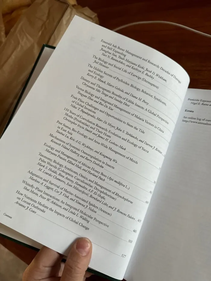 Livre annual review of entomology 2024 - photo numéro 7