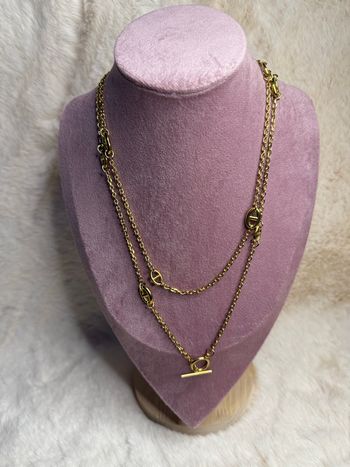 Sautoir maille marine doré - 100cm 