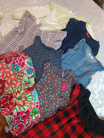 Lot de 8 robes/combi fille 