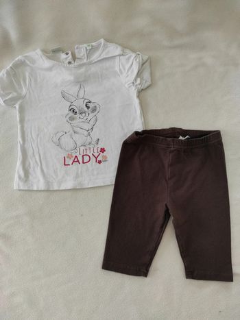 Ensemble legging/t-shirt taille 18 mois