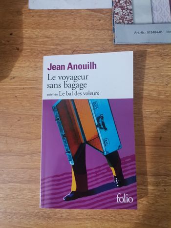 Le voyageur sans bagage – Jean Anouilh (Folio)