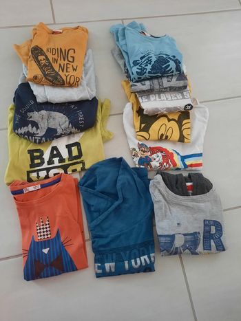 Lot de 12 t-shirt manches longues