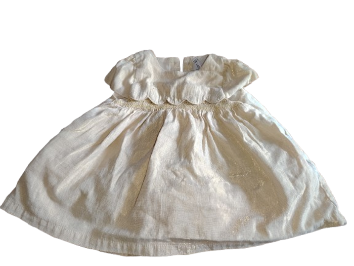 Robe scintillante doré 9 Mois fille Sergent Major