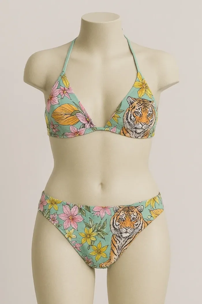 🐯👙 Bikini imprimé tropical tigre – Etam – Taille S / 36