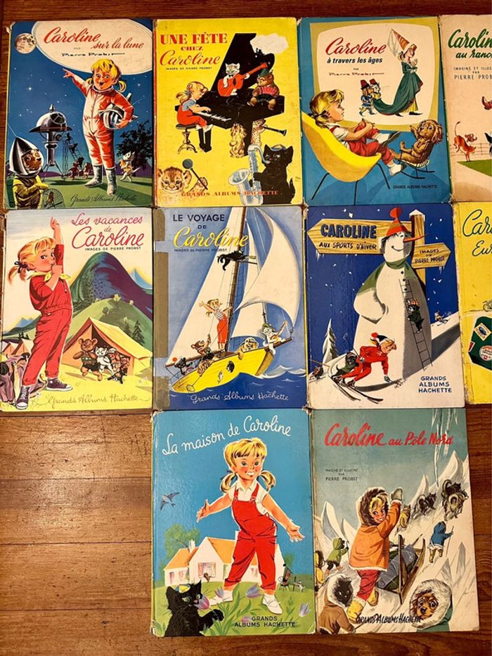 Lot de 10 grands albums anciens Caroline bon état livres bd Pierre Probst Hachette - photo numéro 3