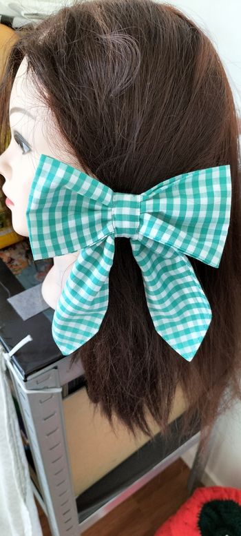 Noeud papillon vichy vert