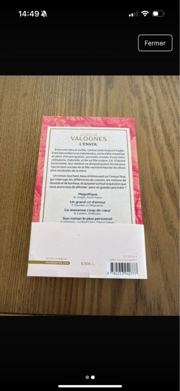 Livre « L’envole » - photo numéro 2