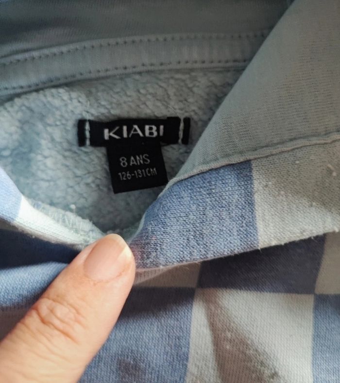 Sweat à capuche taille 8 ans kiabi - photo numéro 3