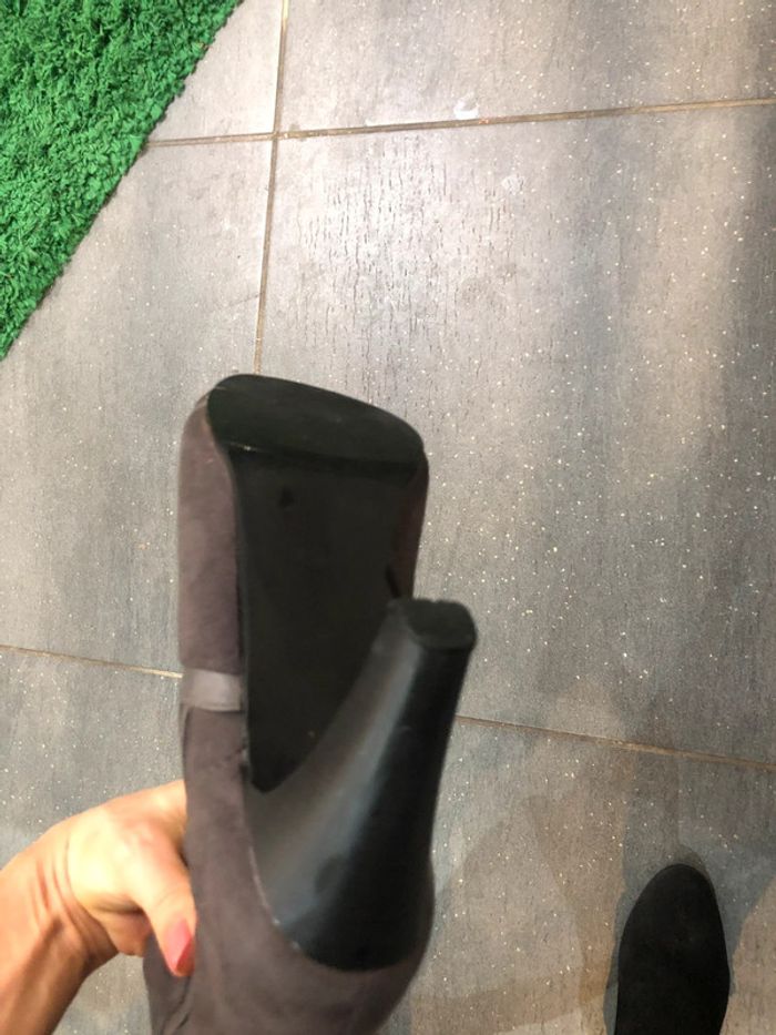 Bottes nubuck gris 41 naf naf - photo numéro 5