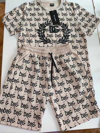 Ensemble garçon t-shirt short neuf 16 ans