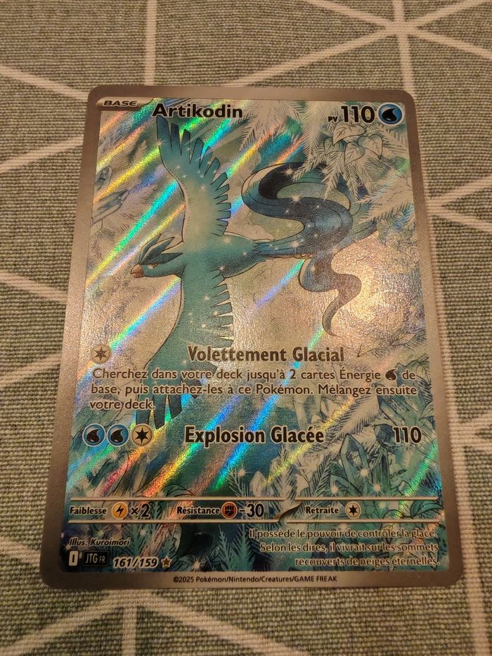 Carte pokémon Artikodin AR 161 aventures ensemble