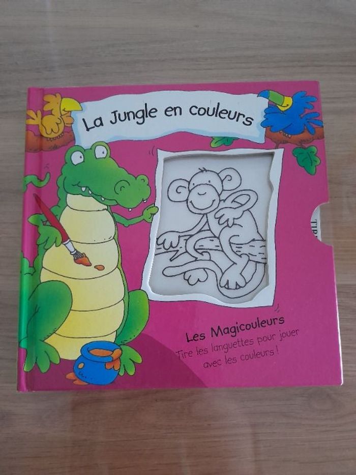 Livre la jungle en couleurs