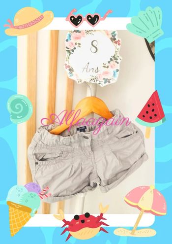 Short gris Kiabi 8ans