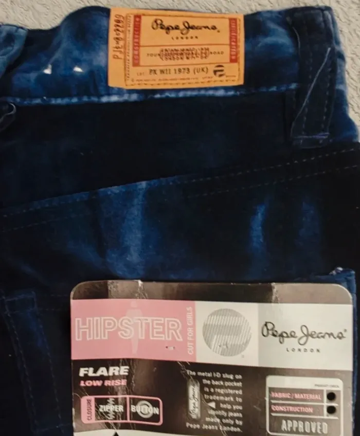 Jean Pepe Jeans London vintage Flare Taille Basse (W28 L32) NEUF - photo numéro 4